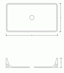 LAVABO SLIM 50X50 / 60X50